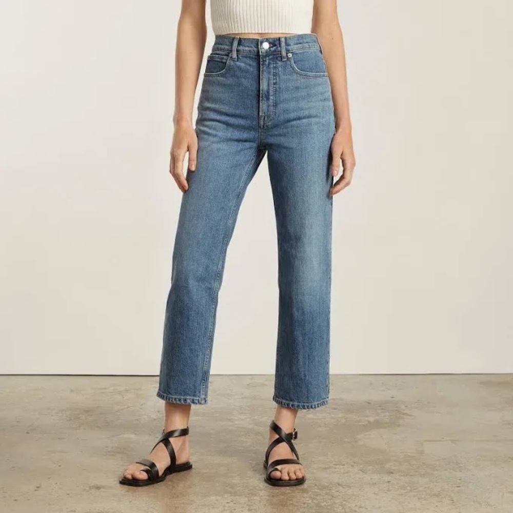 Everlane High Waist Straight Jeans Size 28